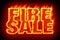 Fire sale in flames