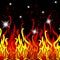 Fire seamless pattern