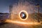 Fire spinning from Steel Wool