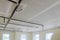 Fire sprinkler in automatic ceiling office building focus at selective