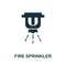 Fire Sprinkler icon. Creative element design from fire safety icons collection. Pixel perfect Fire Sprinkler icon for