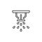 fire sprinkler icon. Element of drip watering icon for mobile concept and web apps. Thin line fire sprinkler icon can be used for
