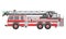 Fire Truck in a bit detailed with red and dual tone greys colors