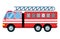 Fire truck car vector illustration isolated cartoon silhouette fast emergency service transport vehicle transportation