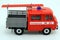 Fire truck with a ladder of red color toy scale model 1:43 USSR Translation: `fire truck`