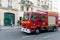 Fire truck in  Paris, France