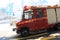 Fire truck rushing ,panning image