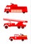 Fire trucks.