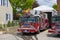 Fire Trucks in Fire Dept in Maynard, MA, USA
