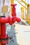 Fire valve,installation of fire safety,Security fire system in industry or the process,Safety equipment and stand by at working