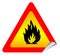 Fire warning sign