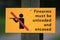 Firearms Sign