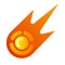 Fireball comet icon