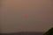 Fireball Sunset over Sydney in bush fire polluted environment