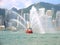 Fireboat In Hong Kong City