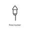 Firecracker icon from Christmas collection.