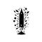 Firecracker Icon hand draw black colour lunar new year logo symbol perfect