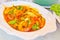 The fired curry shrimp thai food