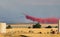Firefighter Airplane Dropping Red Slurry Over Colorado Wildfire 2020