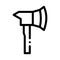 Firefighter Axe Hatchet Icon Outline Illustration