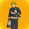 Firefighter comics character