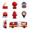 Firefighter elements set collection