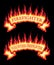 Firefighter Fireman Fire Flames Banner