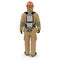 Firefighter In Fully Protective Uniform Standing Pose 3D Illustration Back View On White Background