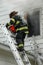 Firefighter on Ladder