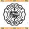 Firefighter rescue team vector emblem or logo