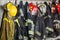 Firefighter\'s Gear Hanging At Fire Station