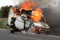 Firefighting and Burning Vehicle