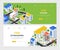 Firefighting - modern vector colorful isometric web banners