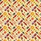 Firefiters pattern vector illustration.