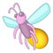 Firefly icon, cartoon style