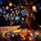 Firefly Symphony: Nature's Glow Enveloping Festive Bliss