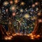 Firefly Symphony: Nature& x27;s Glow Enveloping Festive Bliss