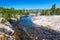 Firehole River and Mortar Geyser