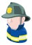 Fireman Avatar People Icon