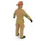 Fireman Fuly Protective Uniform Isolated 3D Illustration On White Background