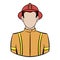 Fireman icon cartoon