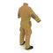 Fireman Uniform Isolated 3D Illustration On White Background