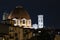 Firenze skyline at night with famous landmarks