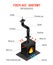 Fireplace Elements Isometric Infographics