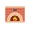 Fireplace of Fireproof Brick Arch Hearth Brickwork