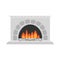 Fireplace. Isolated. Flat design. White background Isolated