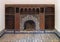 Fireplace in one of the rooms off the small courtyard of the Bahia Palace in Marrakesh, Morocco.