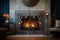 fireplace screen, featuring intricate metalwork and a vintage design