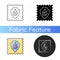 Fireproof fabric feature on fabric icon