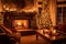 Fireside Festivities Cozy Holiday Living Room